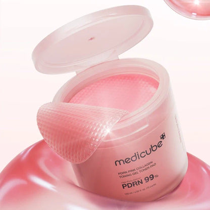 [Medicube]  PDRN PINK Collagen Toning Gel Toner Pad