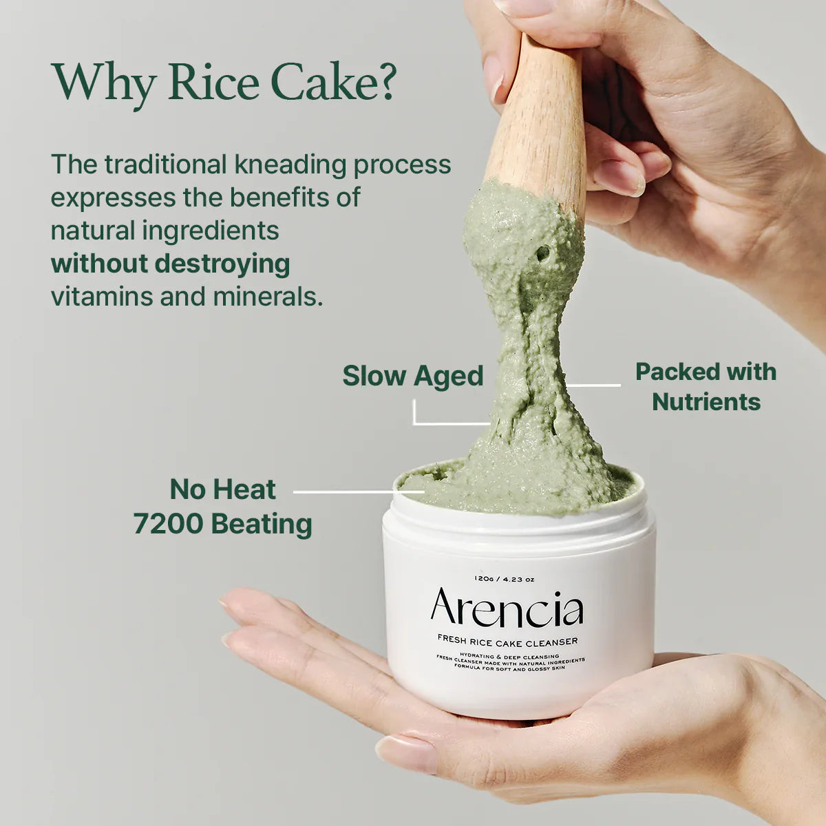 [Arencia] Fresh Green Rice Mochi Cleanser