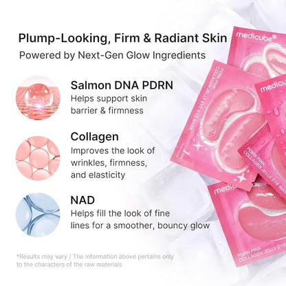 [Medicube] - PDRN Pink Collagen Jelly Eye Mask