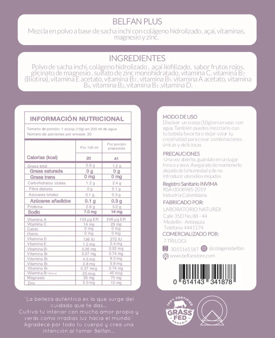 [Belfan]  Colágeno Hidrolizado Belfan Açaí