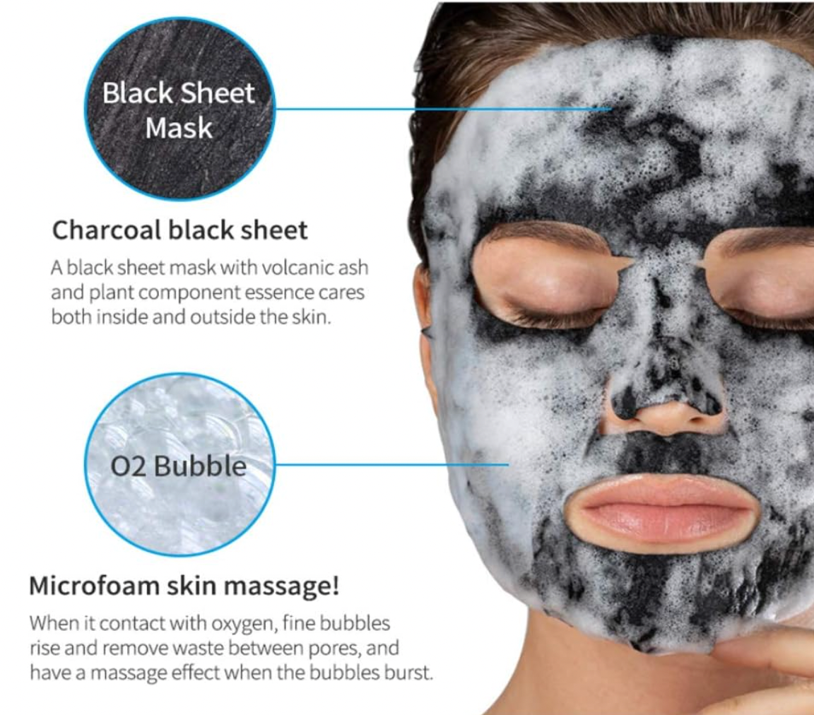 [Eyenlip] Detoxifying Black o2 Bubble Mask Charcoal