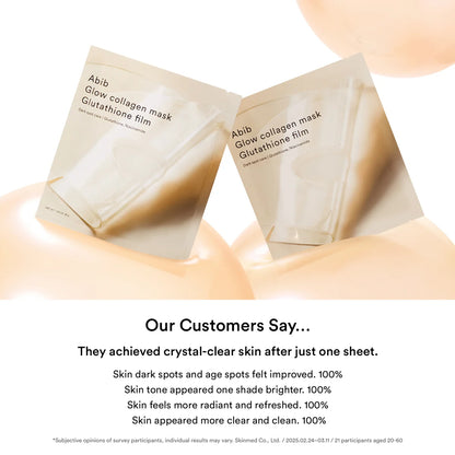 [Abib] Glow Collagen Mask Glutathione Film