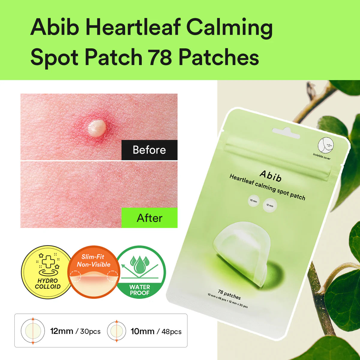 [Abib] Heartleaf Calming Spot patch