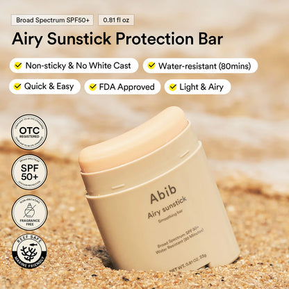 [Abib] Airy Sunstick - Smoothing Bar SPF50+ PA++++